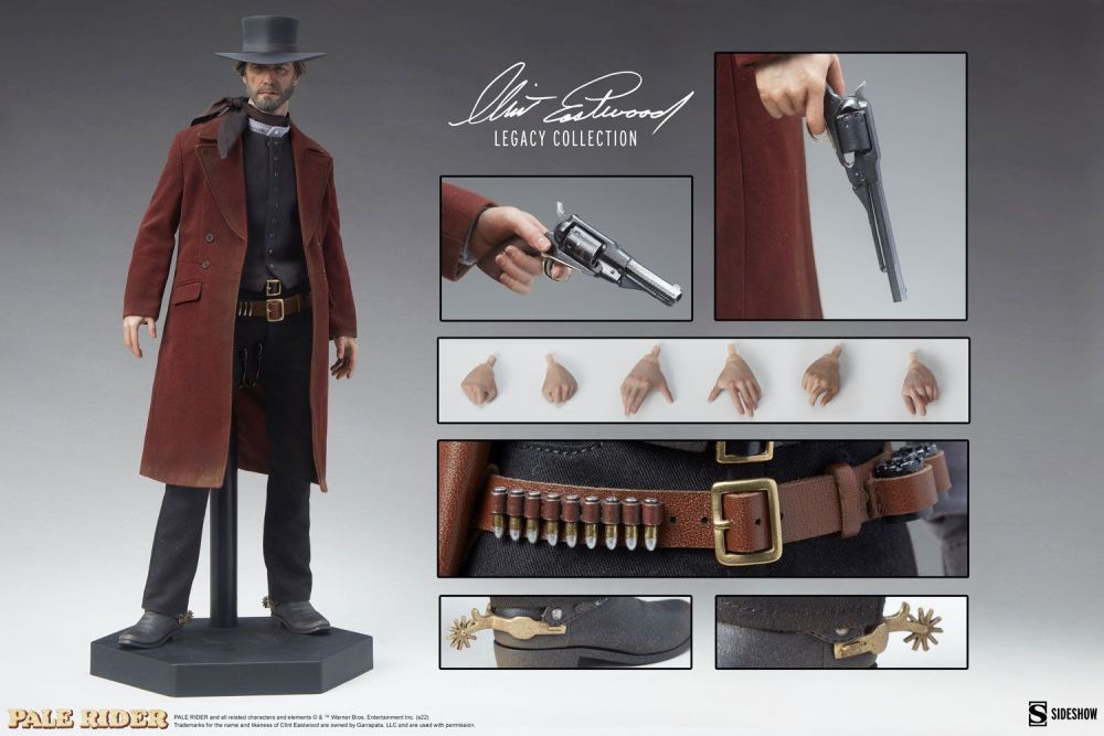 In Stock Sideshow 1/6 Pale Knight Preacher Clint Eastwood 100453