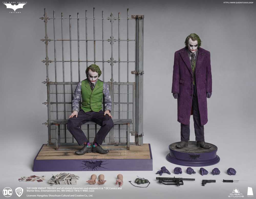 In Stock INART 1/6 Batman Dark Knight Joker Heath Ledger Action Figure IA001SPD