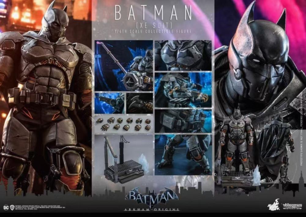In Stock Hot Toys VGM52B BATMAN: ARKHAM ORIGINS 1/6 BATMAN XE SUIT Special Edition