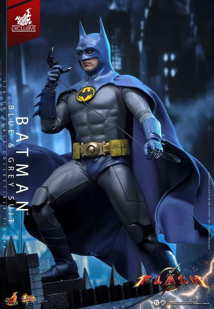 IN STOCK Hot Toys ht "The Flash" Batman (blue-gray suit)