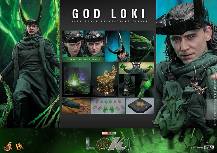 HOTTOYS  DX41AE Loki God Loki 1/6th Scale Collectible Figure (Artisan Edition) Limited Edition