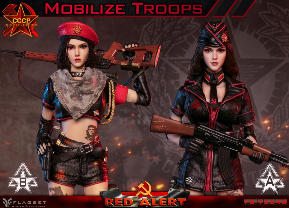 In Stock FLAGSET FS-73048 1/6 Red Alert - Soviet Sniper Squad Action Figure