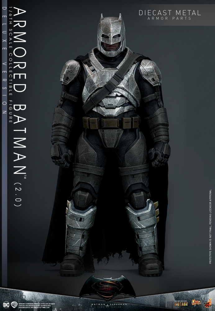 Hot Toys MMS743D63 Armored Batman 2.0 Deluxe Version Sixth Scale Figure