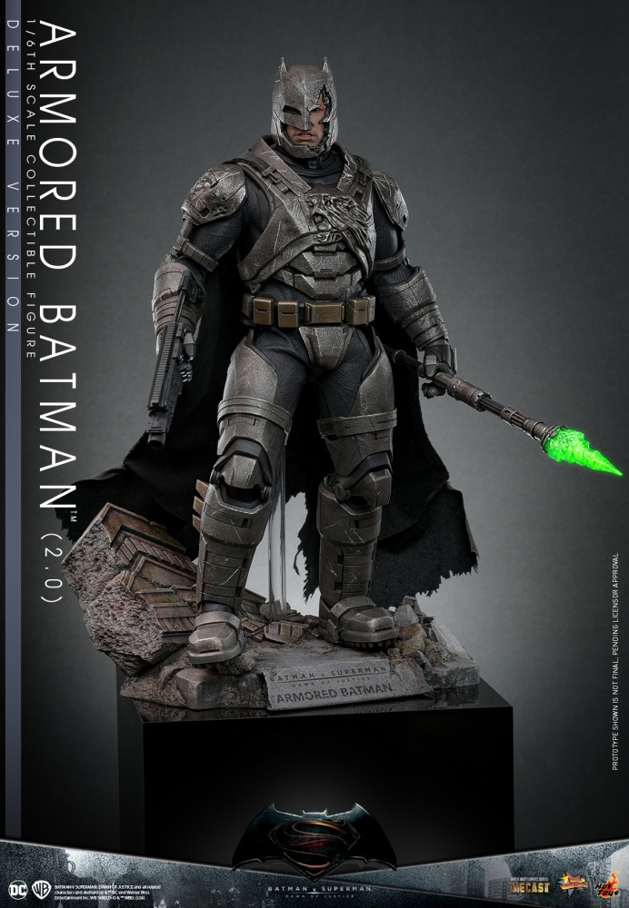 Hot Toys MMS743D63 Armored Batman 2.0 Deluxe Version Sixth Scale Figure