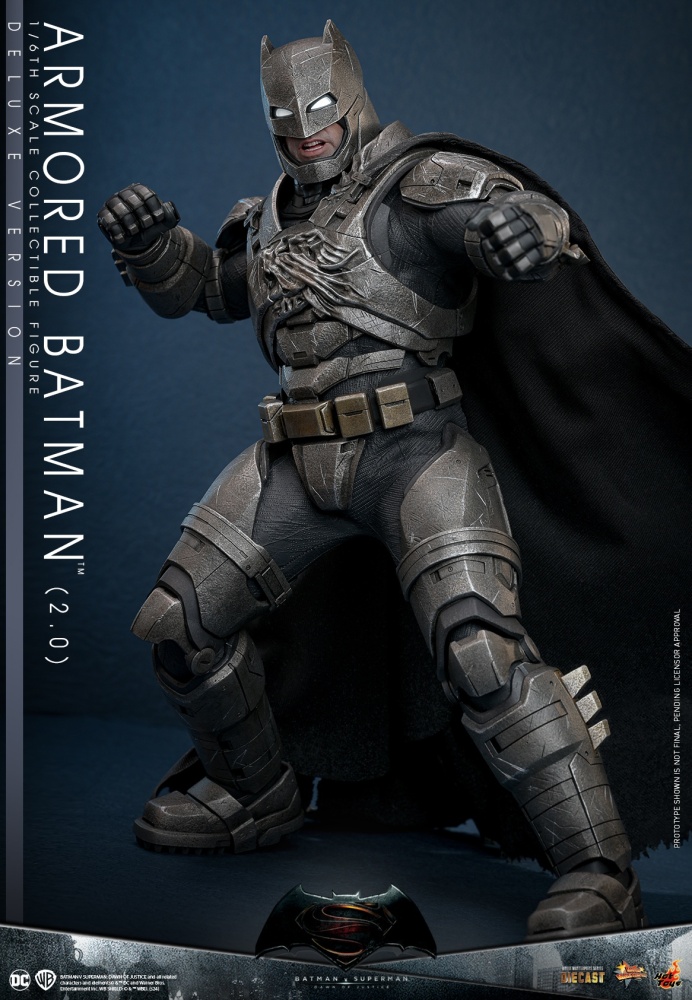 Hot Toys MMS743D63 Armored Batman 2.0 Deluxe Version Sixth Scale Figure