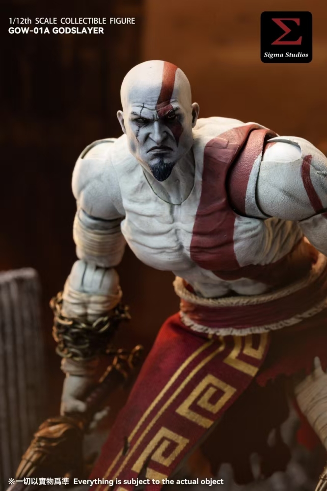 IN STOCK SIGMA STUDIOS GOW-01A 1/12 The God Kratos Ghost of War Action Figure Toy