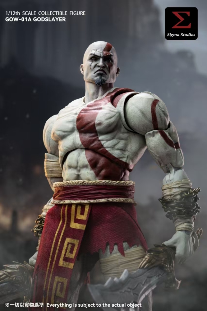 IN STOCK SIGMA STUDIOS GOW-01A 1/12 The God Kratos Ghost of War Action Figure Toy