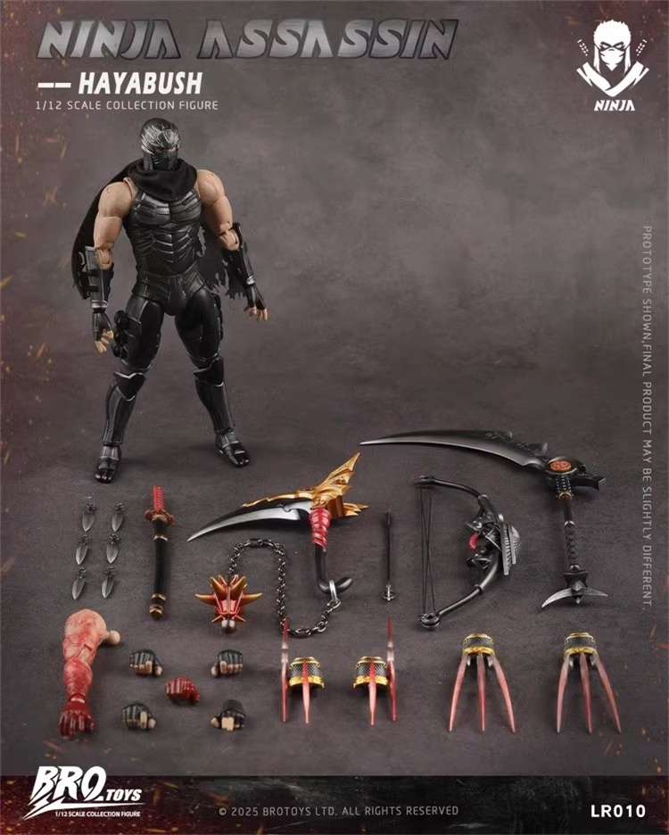 In Stock BROTOYS 1/12 LR010 Ninja Assassin Falcon Action Figure