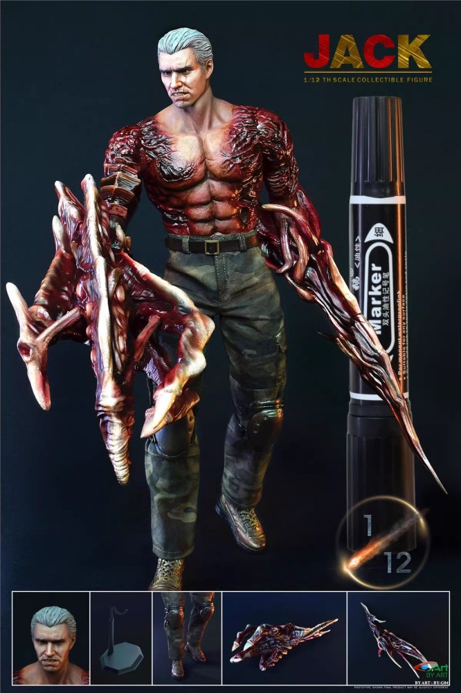 In Stock BY-ART 1/12 Resident Evil JACK Clausa Jack BY-G04 Action Figure