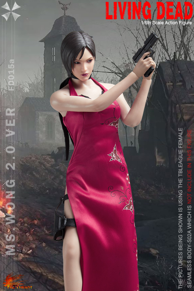 In Stock Hot Heart 1/6 Zombie Killer Female Spy Ms.Wong 2.0 FD015 Action Figure