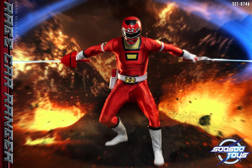 In Stock Soosootoys SST-074 Super Sentai Red Ranger 1/6 Action Figure