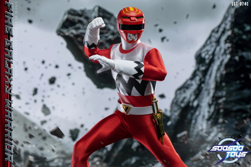 In Stock Soosootoys SST-074 Super Sentai Red Ranger 1/6 Action Figure