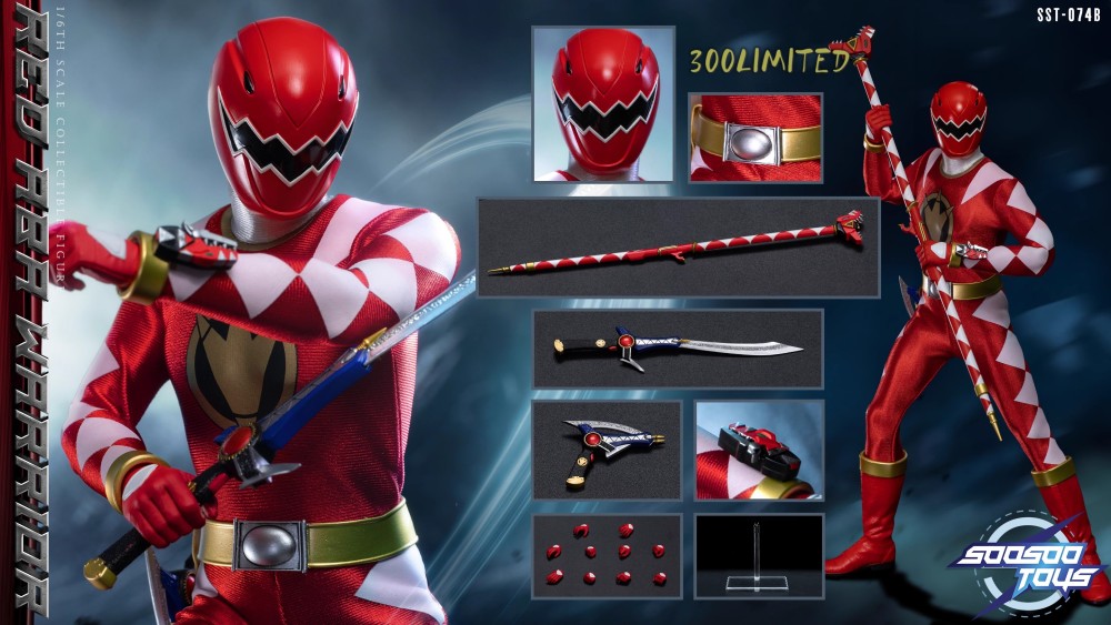 In Stock Soosootoys SST-074 Super Sentai Red Ranger 1/6 Action Figure
