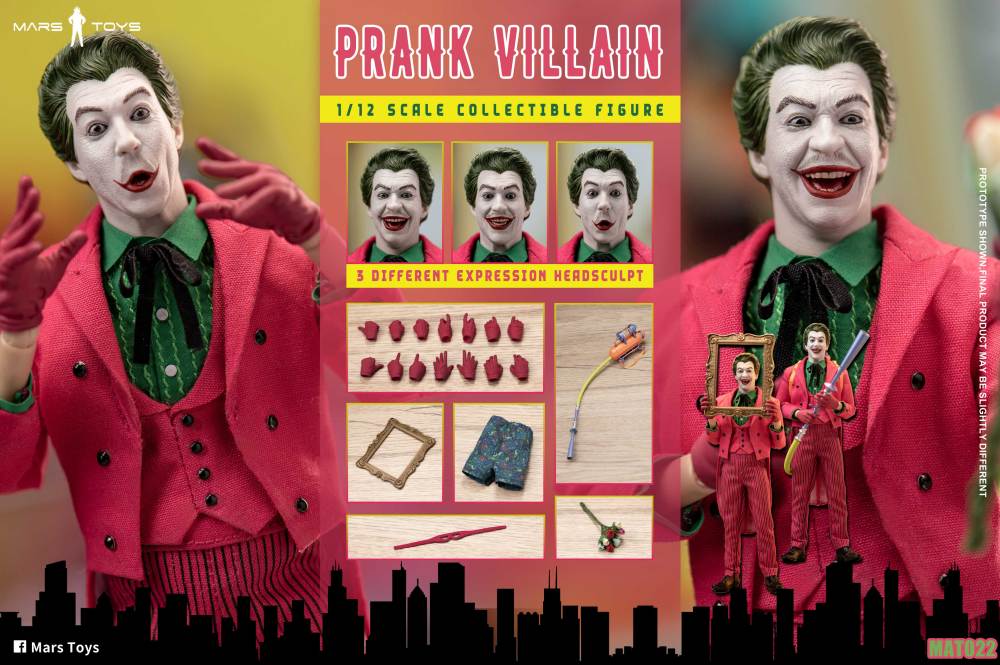 Mars Toys 1/12 MAT022 Prank Villain Joker Male Action Figure Model Toy