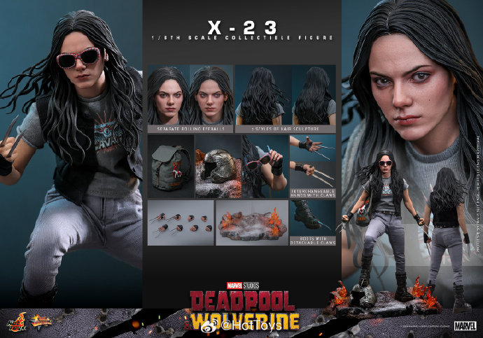 IN STOCK Hot Toys MMS781 Deadpool & Wolverine X-23 1/6 Action Figure
