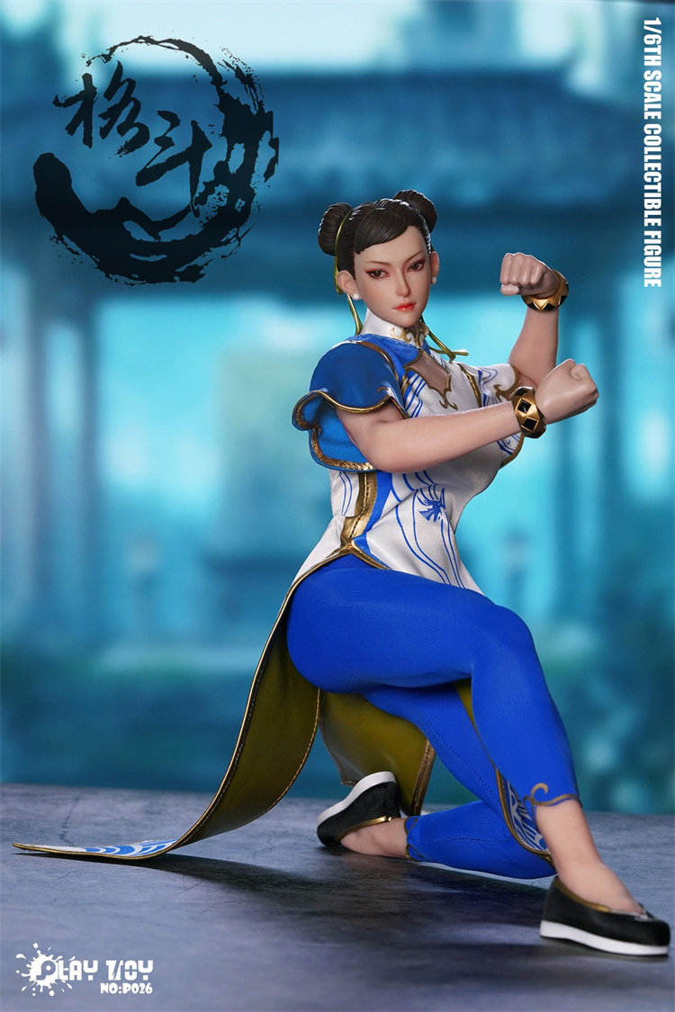 In Stock PLAY TOY 1/6 P026 Fighting Goddess 6th Edition Chun-Li