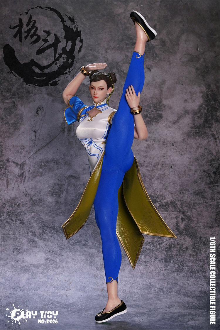 In Stock PLAY TOY 1/6 P026 Fighting Goddess 6th Edition Chun-Li