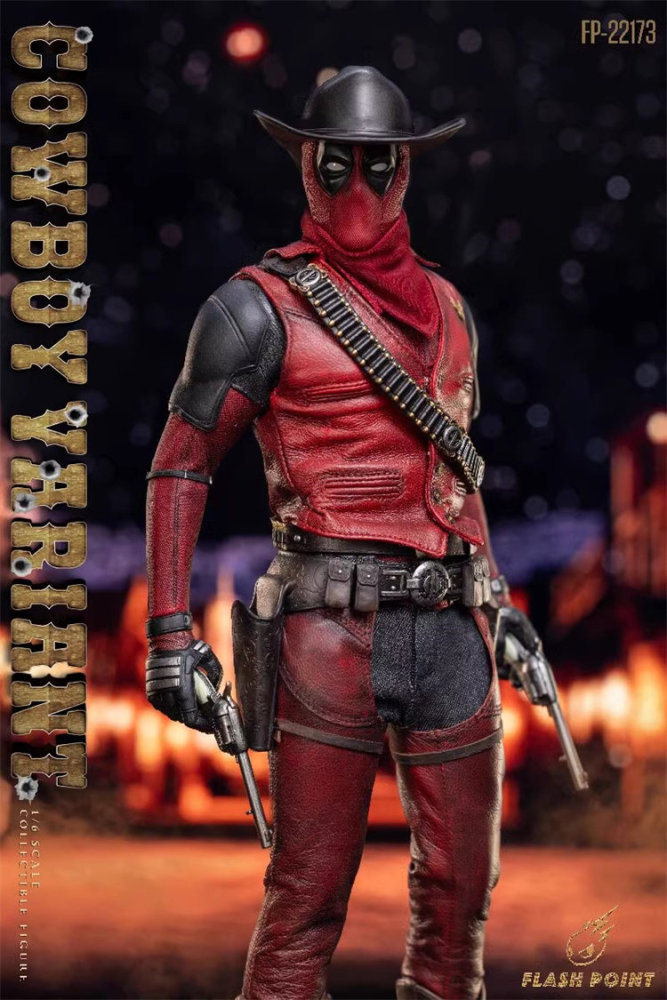 In Stock Flashpoint Studio FP-22173 1/6 Cowboy Deadpool Action Figure Model Toy