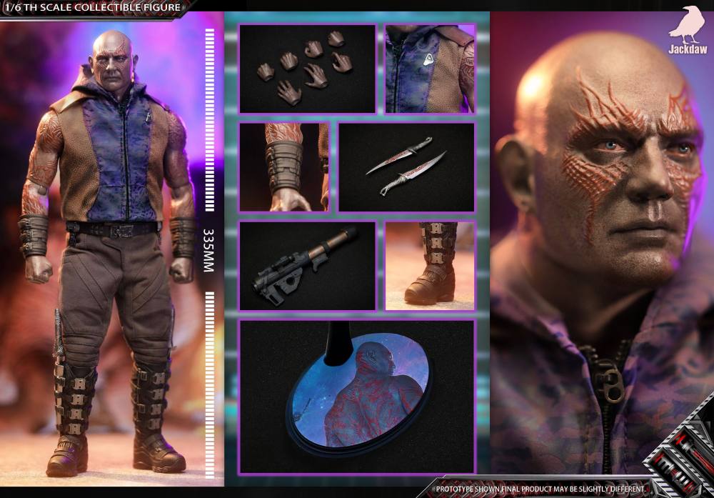 In Stock  Jackdaw JD013 1/6 Guardians of the Galaxy Drax the Destroyer Figure