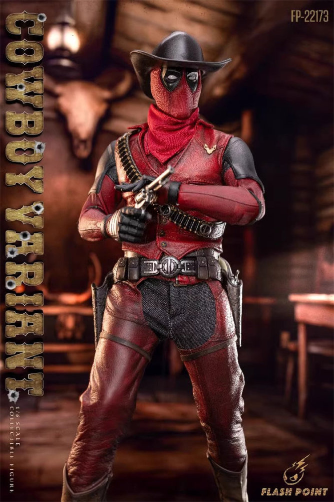 In Stock Flashpoint Studio FP-22173 1/6 Cowboy Deadpool Action Figure Model Toy