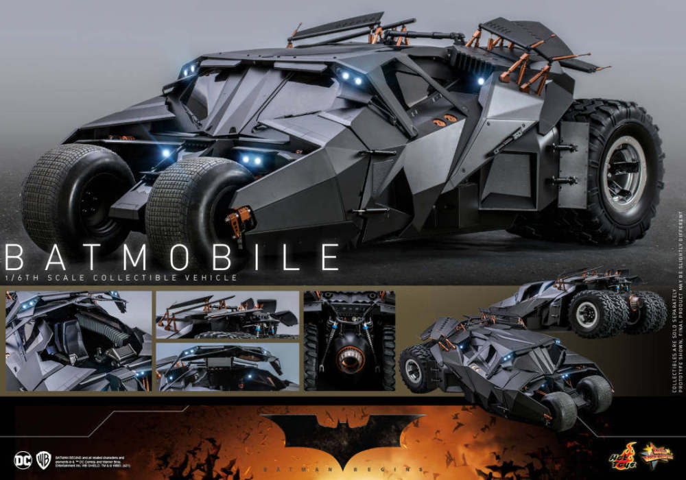 In Stock  HT HotToys 1/6 MMS596 Batman's Shadow Mystery Bat Chariot