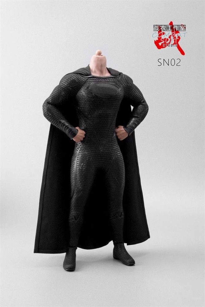 In Stock COMBAT SUIT SN02 1/6 Male Body and Clothes for Superman Without Head