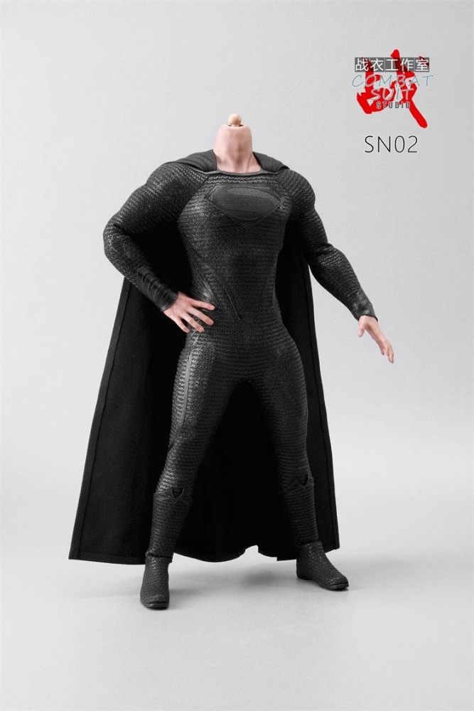 In Stock COMBAT SUIT SN02 1/6 Male Body and Clothes for Superman Without Head