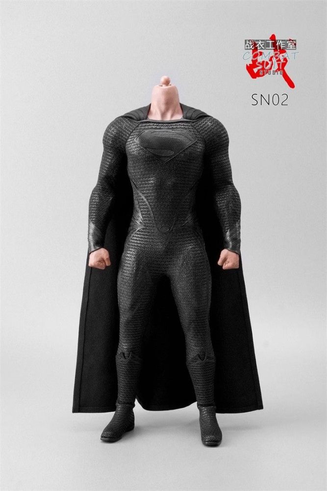 In Stock COMBAT SUIT SN02 1/6 Male Body and Clothes for Superman Without Head
