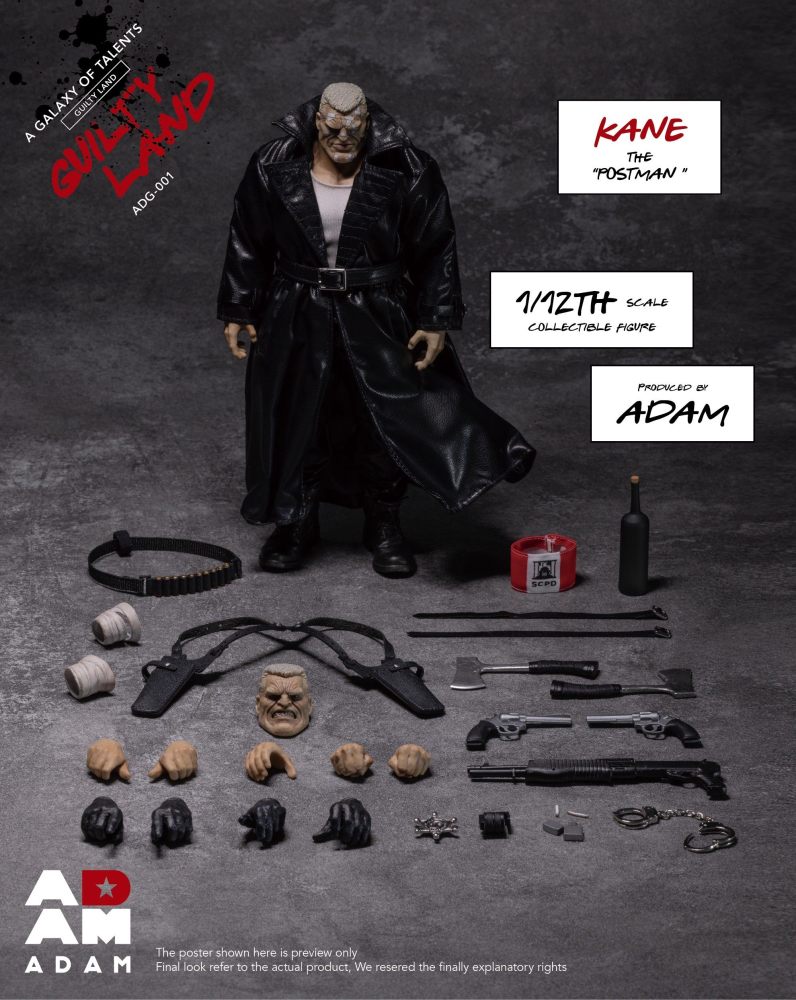 In Stock Adam ADG-001 Dystopian City Postman Cain 1/12 Limited Edition Action Figure