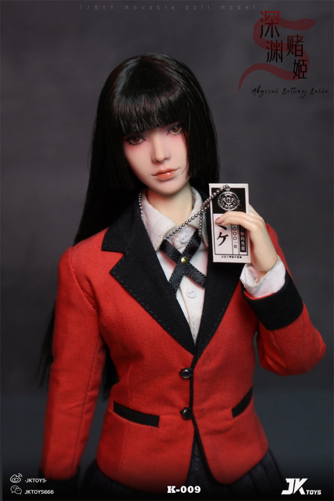 In Stock JKTOYS K-009 Yumeko Cosplay Female 1/6 Action Figure w/Movable Eyes