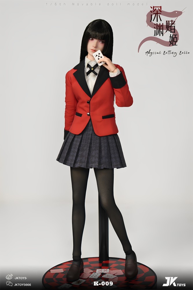 In Stock JKTOYS K-009 Yumeko Cosplay Female 1/6 Action Figure w/Movable Eyes
