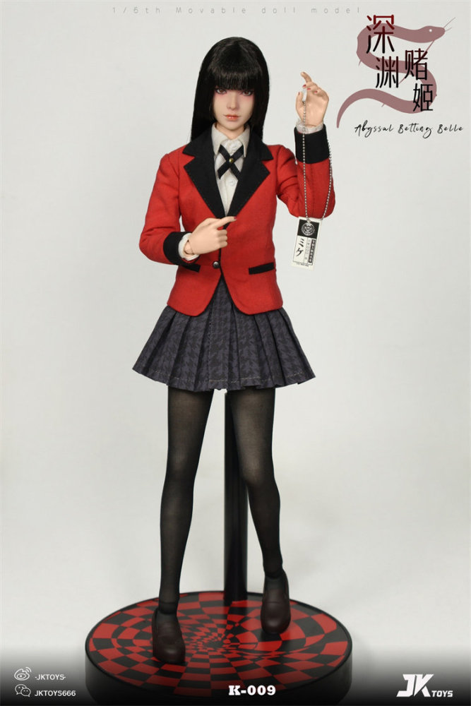 In Stock JKTOYS K-009 Yumeko Cosplay Female 1/6 Action Figure w/Movable Eyes