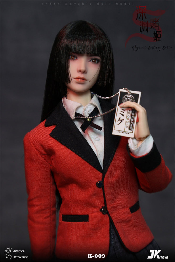 In Stock JKTOYS K-009 Yumeko Cosplay Female 1/6 Action Figure w/Movable Eyes