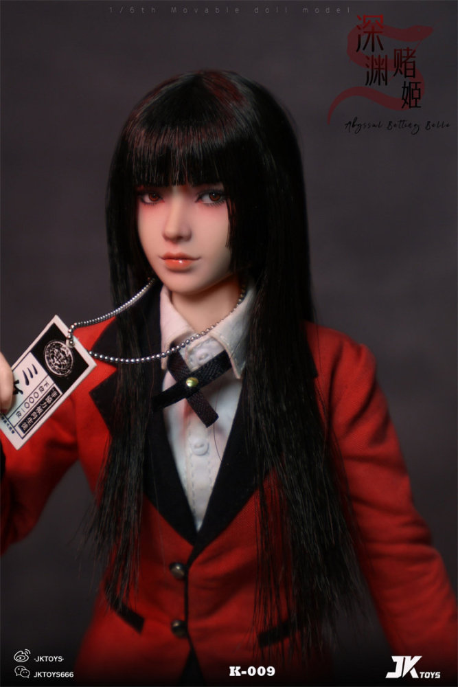 In Stock JKTOYS K-009 Yumeko Cosplay Female 1/6 Action Figure w/Movable Eyes