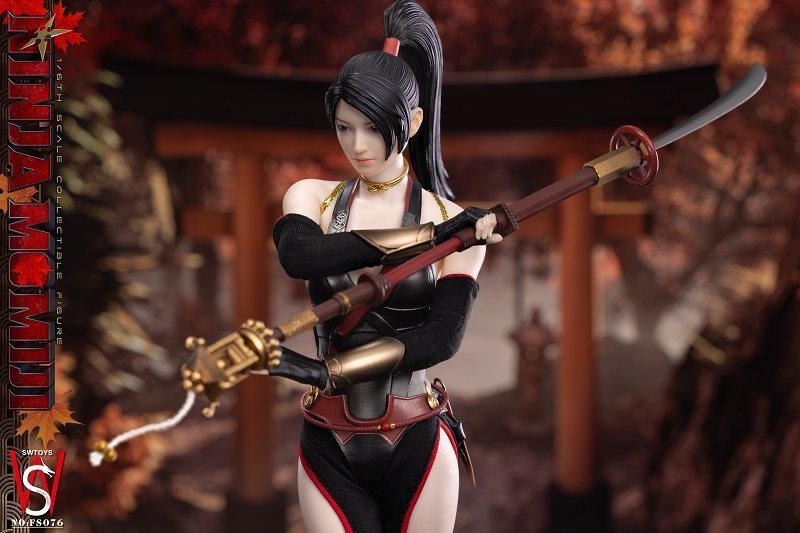 In Stock SWTOYS FS076 1/6 Ninja Momiji Female Action Figure Model Toy Black Ver.