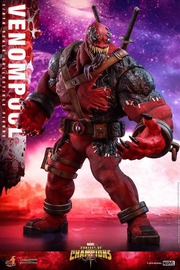 In Stock HOTTOYS VGM35B 1/6 Limited Edition Venom Deadpool Action Figure （Special Edition）