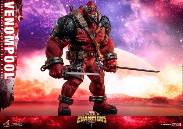 In Stock HOTTOYS VGM35B 1/6 Limited Edition Venom Deadpool Action Figure （Special Edition）