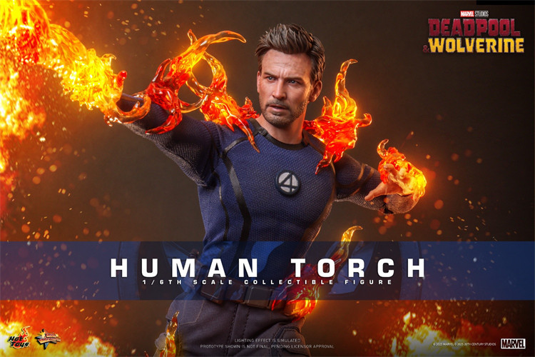 In Stock HOTTOYS MMS789 Deadpool & Wolverine 1/6th scale Human Torch Collectible Figure