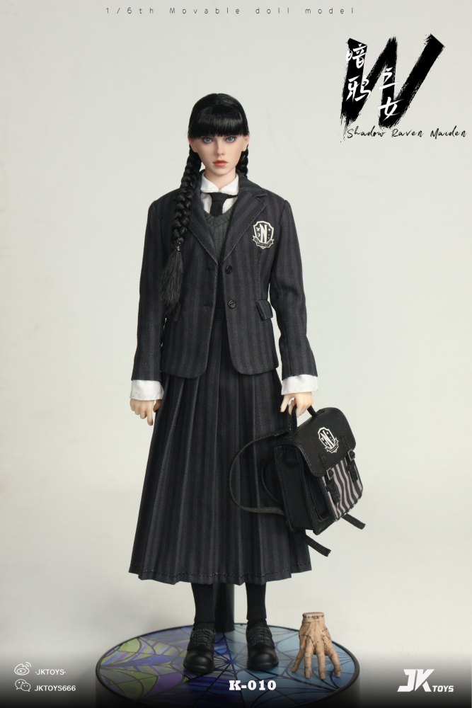 In Stock  JKTOYS K-010 1/6 Shadow Raven Maiden Female Action Figure Model Toy