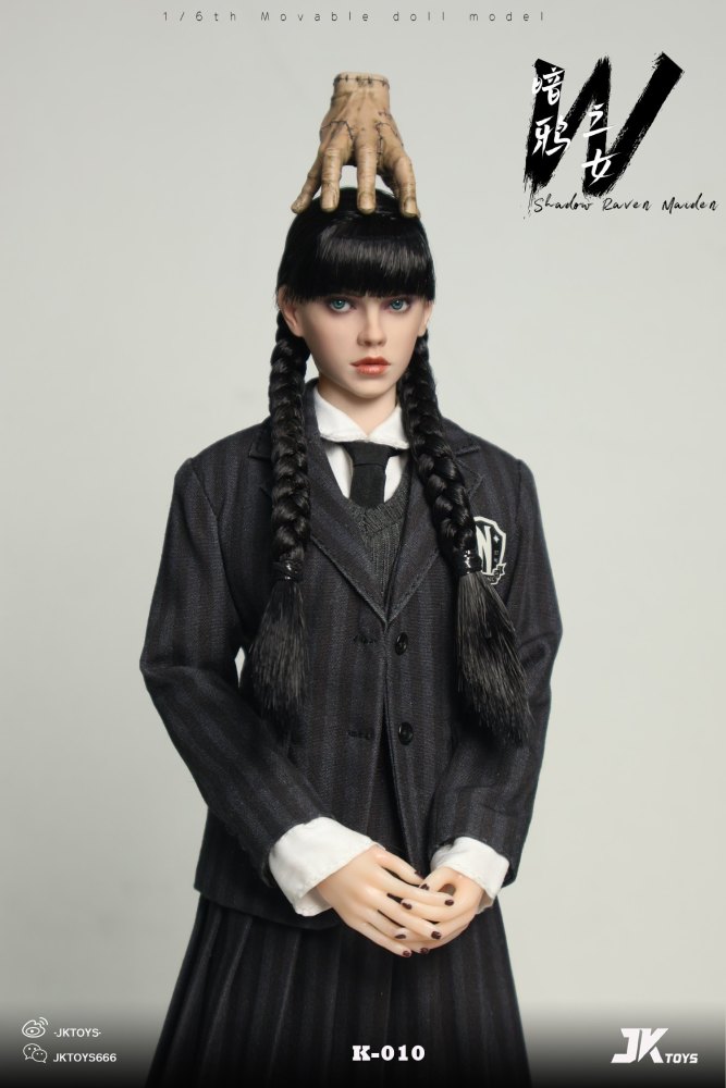 In Stock  JKTOYS K-010 1/6 Shadow Raven Maiden Female Action Figure Model Toy