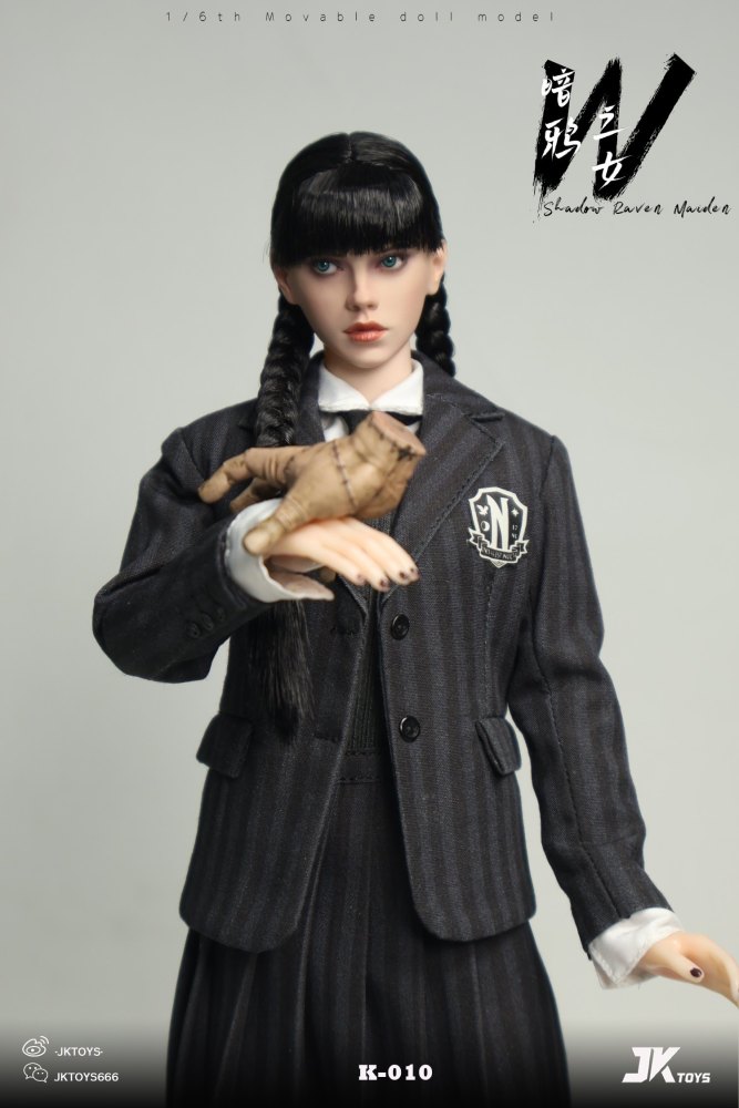 In Stock  JKTOYS K-010 1/6 Shadow Raven Maiden Female Action Figure Model Toy