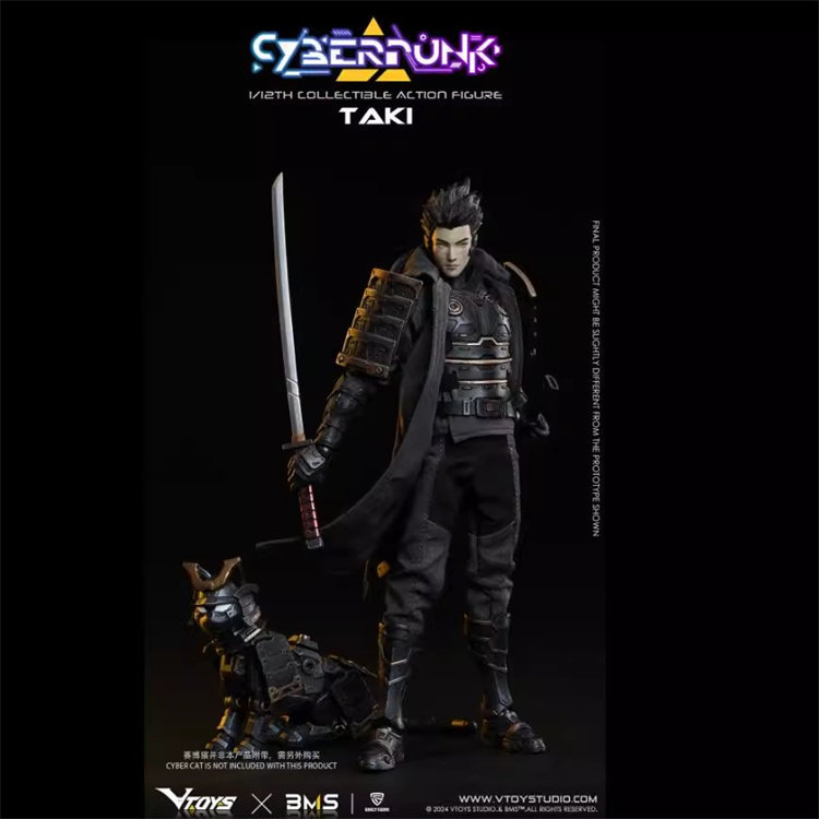 IN STOCK VTOYS VSD010 1/12 Cyberpunk Samurai Taki 6" Male Action Figure Model Toy
