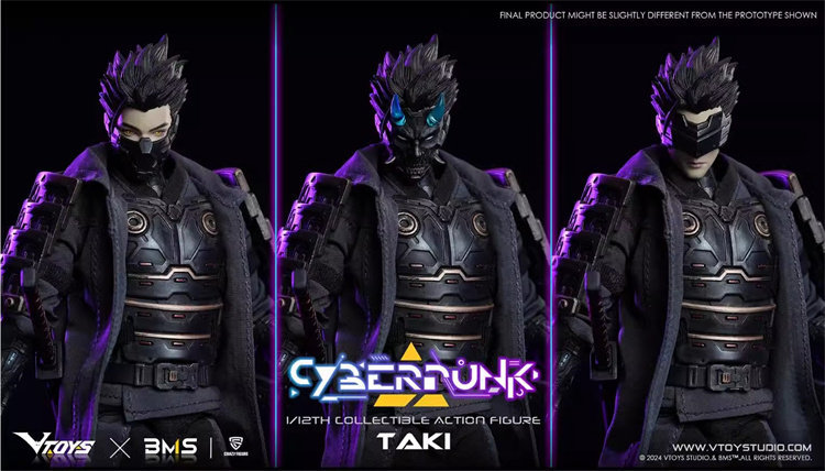 IN STOCK VTOYS VSD010 1/12 Cyberpunk Samurai Taki 6" Male Action Figure Model Toy
