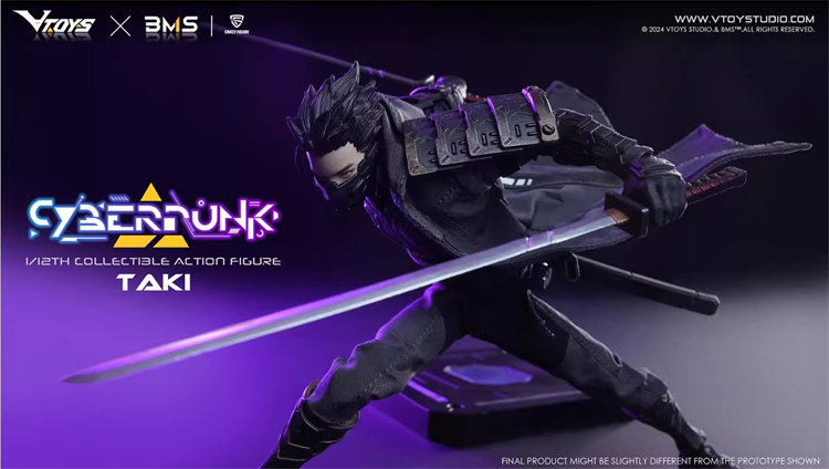 IN STOCK VTOYS VSD010 1/12 Cyberpunk Samurai Taki 6" Male Action Figure Model Toy