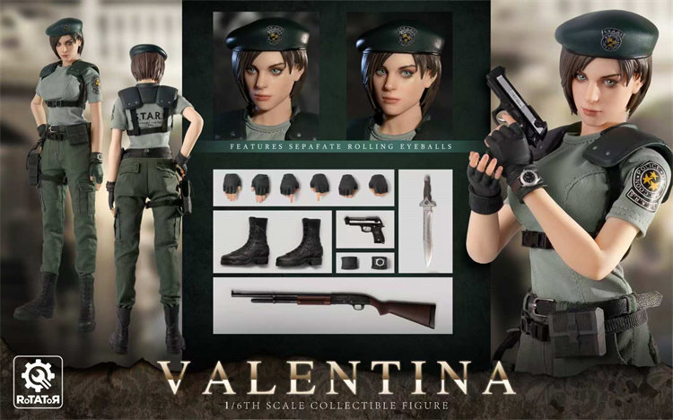 IN STOCK Rotator toys RT001 1/6 Resident Zombie Evil Crisis Jill Action Figure