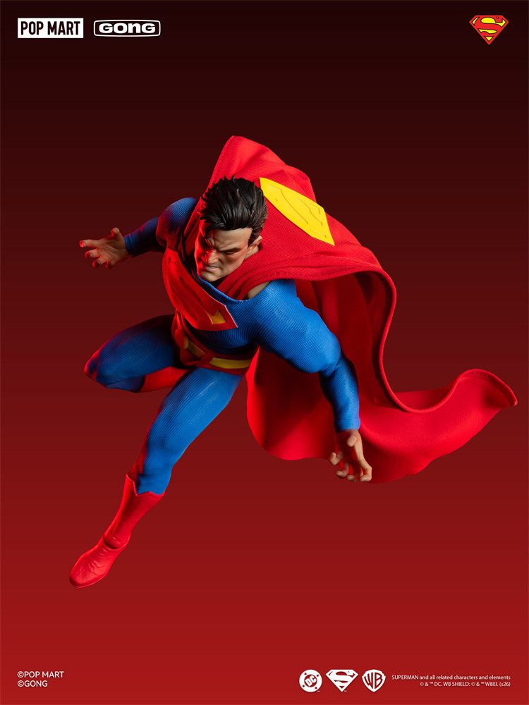 In-stock 1/12 POPMART Gong Hush  Superman Action Figure