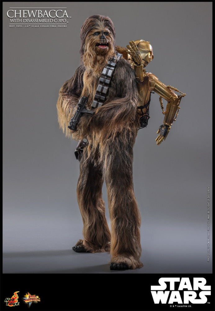 IN STOCK HOTTOYS HT 1/6 MMS766 Star Wars Episode V: The Empire Strikes Back C-3PO Chewbacca C-3PO