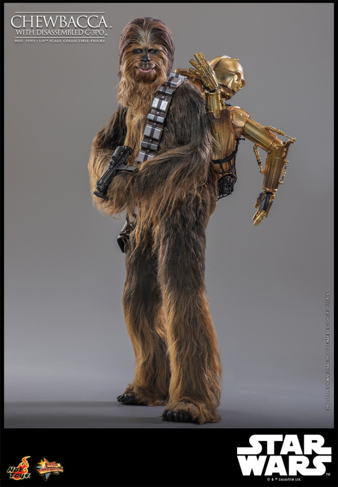 IN STOCK HOTTOYS HT 1/6 MMS766 Star Wars Episode V: The Empire Strikes Back C-3PO Chewbacca C-3PO