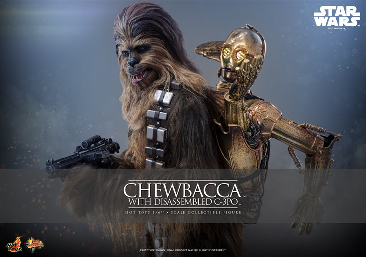 IN STOCK HOTTOYS HT 1/6 MMS766 Star Wars Episode V: The Empire Strikes Back C-3PO Chewbacca C-3PO