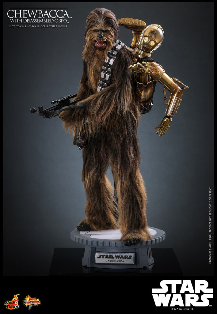 IN STOCK HOTTOYS HT 1/6 MMS766 Star Wars Episode V: The Empire Strikes Back C-3PO Chewbacca C-3PO